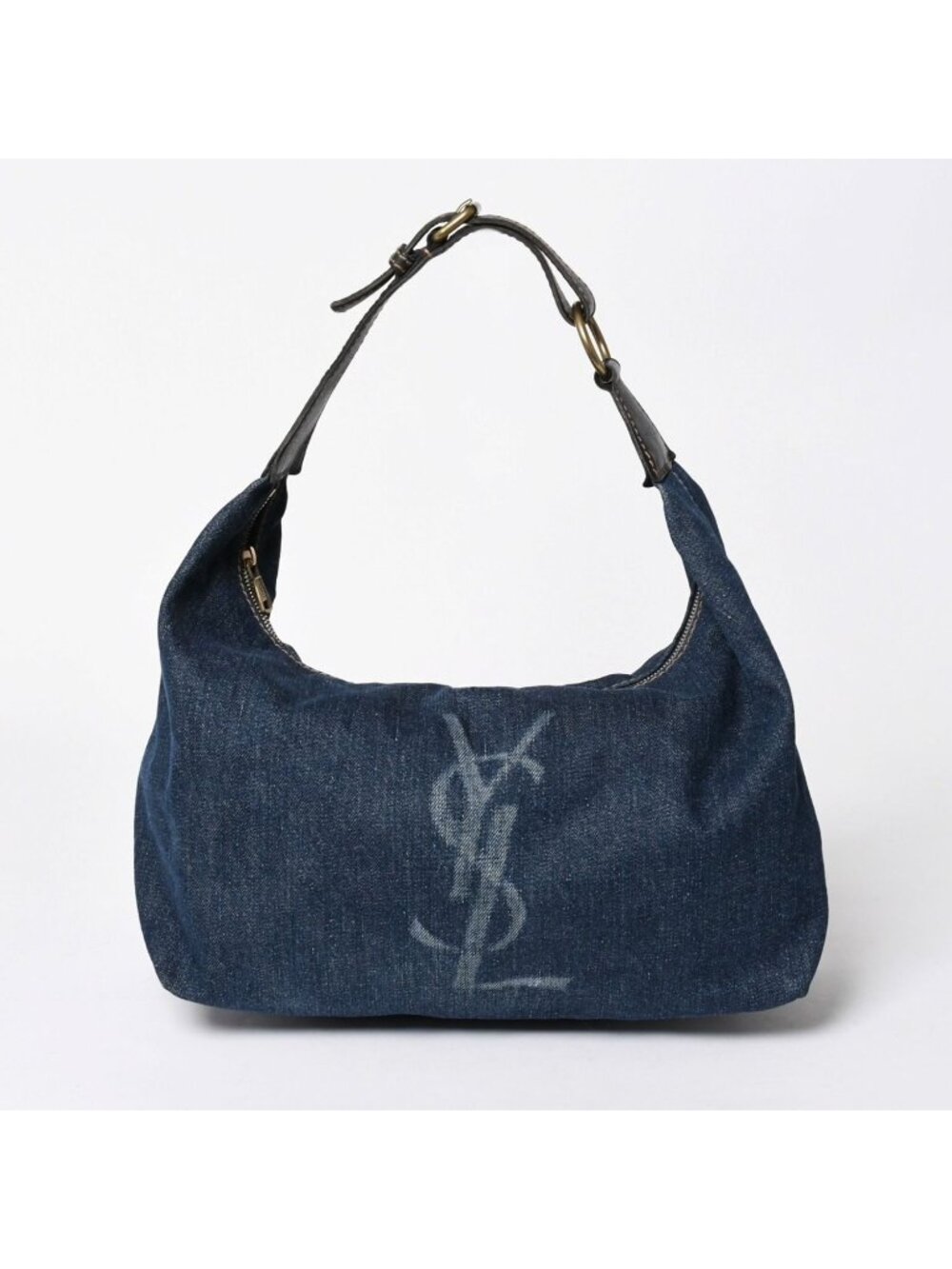 Saint Laurent Bag Cassandra Denim Blue Gold